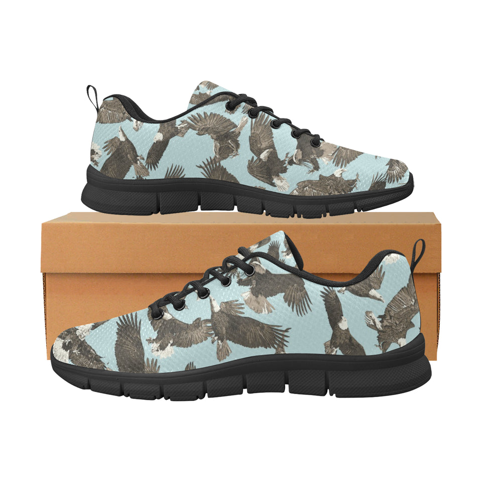 Eagle Pattern Print Design 01 Men's Breathable Sneakers ( Model 055)