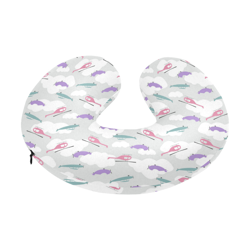 Helicopter plane pattern U-Shaped Travel Neck Pillow