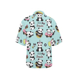 Cute baby panda pattern Women's All Over Print Hawaiian Shirt