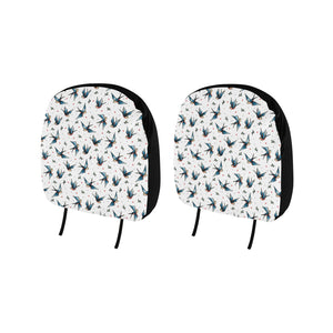 Swallow Pattern Print Design 04 Car Headrest Cover