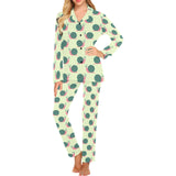Snail Pattern Print Design 04 Women's Long Pajama Set