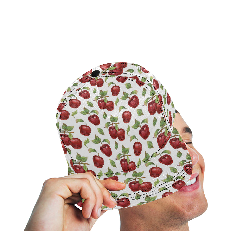 Red apples pattern All Over Print Snapback Cap