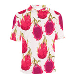 dragon fruits design pattern Men's All Over Print Polo Shirt