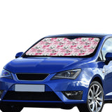 Yorkshire Terrier Pattern Print Design 03 Car Sun Shade