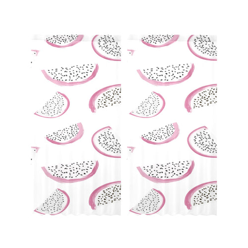 dragon fruit pattern Gauze Curtain