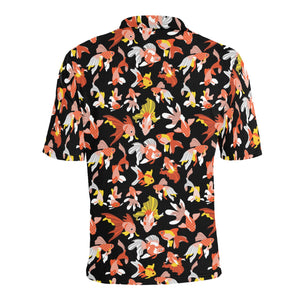 Goldfish Pattern Print Design 03 Men's All Over Print Polo Shirt