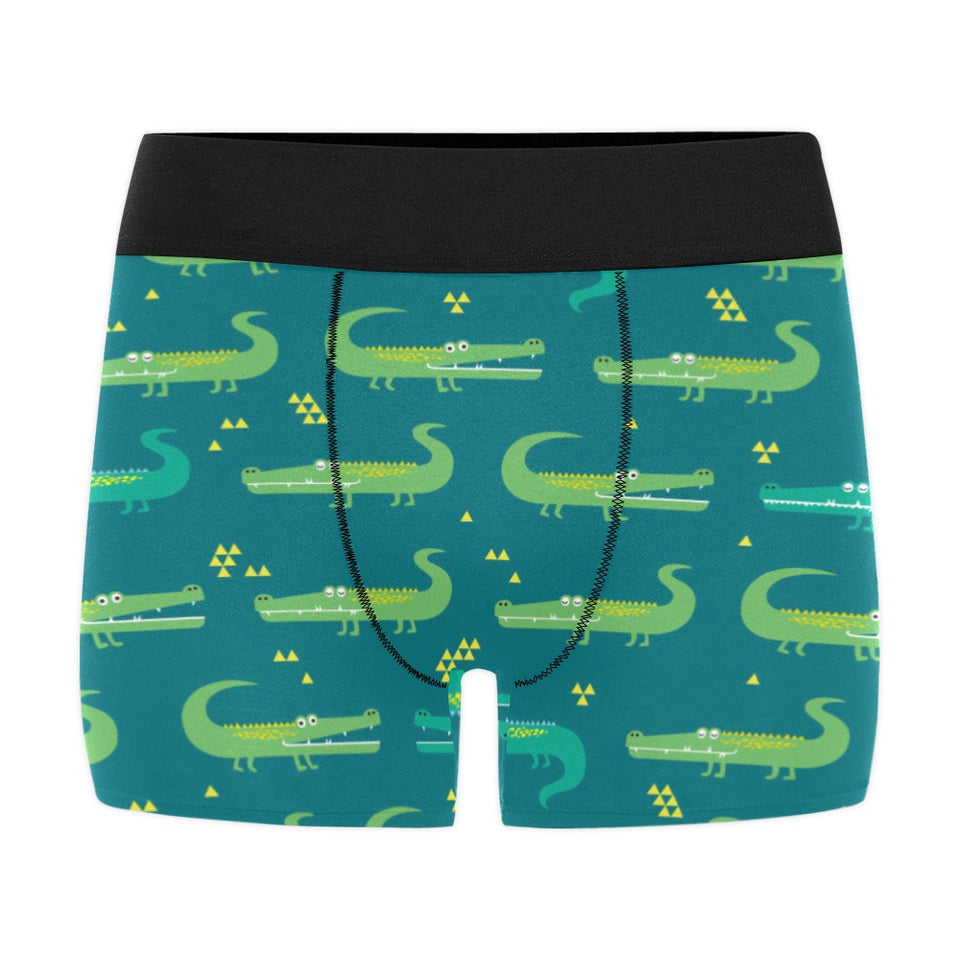 Crocodile pattern Men's All Over Print Boxer Briefs Men's Underwear