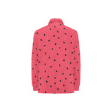 watermelon texture background Women's Long Sleeve Polo Shirt