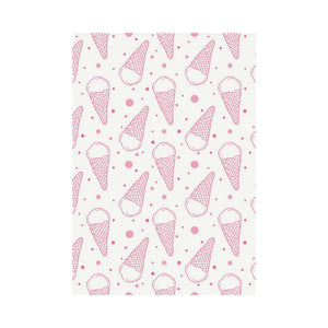 Hand drawn ice cream pattern House Flag Garden Flag