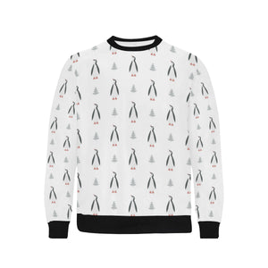 Penguin pattern Men's Crew Neck Sweatshirt