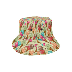 Colorful ice cream pattern Unisex Bucket Hat