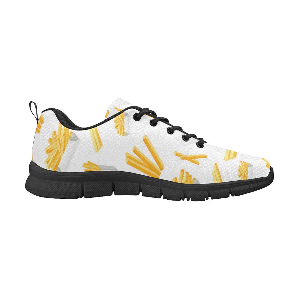 French fries white paper box pattern Women's Sneaker Shoes