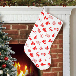 Canada Pattern Print Design 04 Christmas Stocking