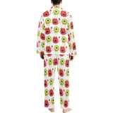Alien Pattern Print Design 05 Men's Long Pajama Set