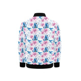 Hummingbird Pattern Print Design 02 Kids' Boys' Girls' Bomber Jacket