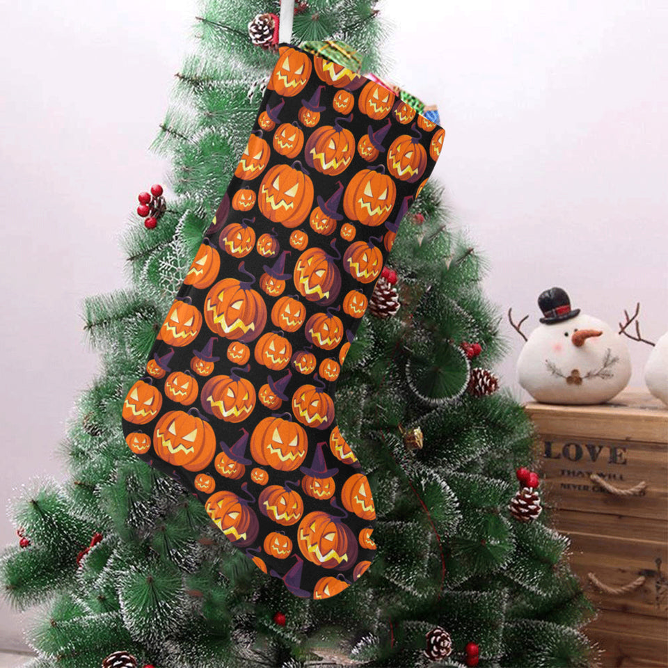Halloween Pumpkin pattern Christmas Stocking