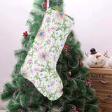 Beautiful pink lotus waterlily leaves pattern Christmas Stocking