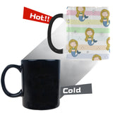 Cute hand drawn mermaid Morphing Mug Heat Changing Mug