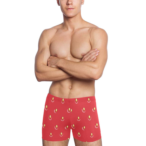 strawberry texture skin pattern Men's Swimming Trunks