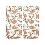 Sloths hanging on the tree pattern Gauze Curtain