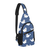 Cute white baby sea lion seal pattern All Over Print Chest Bag