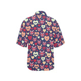 British Pattern Print Design 02 Women's All Over Print Hawaiian Shirt