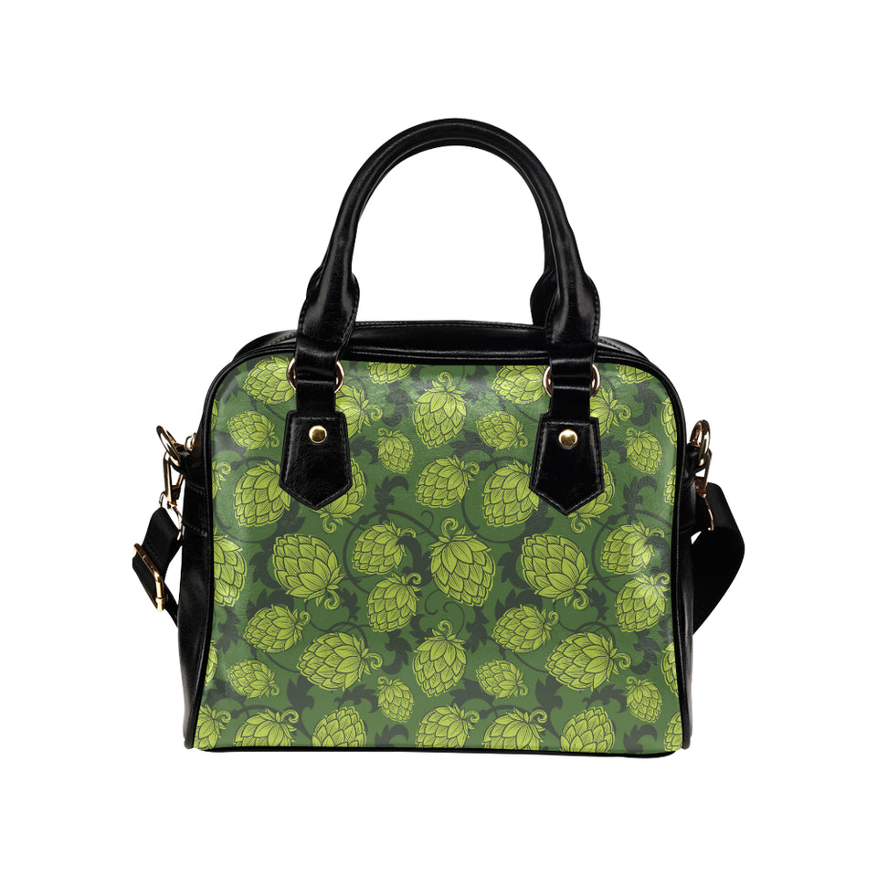Hop pattern Hop cone background Shoulder Handbag