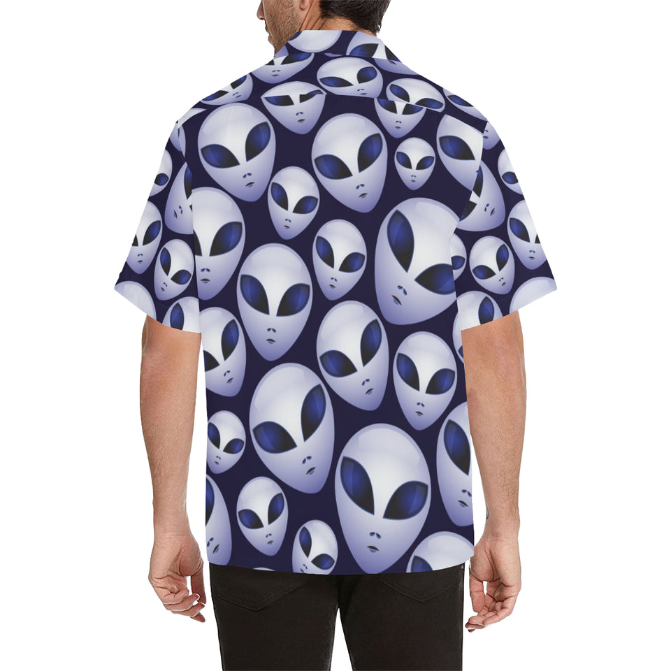 Alien Pattern Print Design 01 Men's All Over Print Hawaiian Shirt (Model T58)