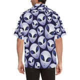 Alien Pattern Print Design 01 Men's All Over Print Hawaiian Shirt (Model T58)