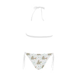 Cute Rhino pattern background Sexy Bikinis Two-Piece Swimsuits