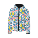 Colorful mushroom design pattern Kids' Boys' Girls' Padded Hooded Jacket