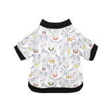 Cute Llama Alpaca pattern All Over Print Pet Dog Round Neck Fuzzy Shirt