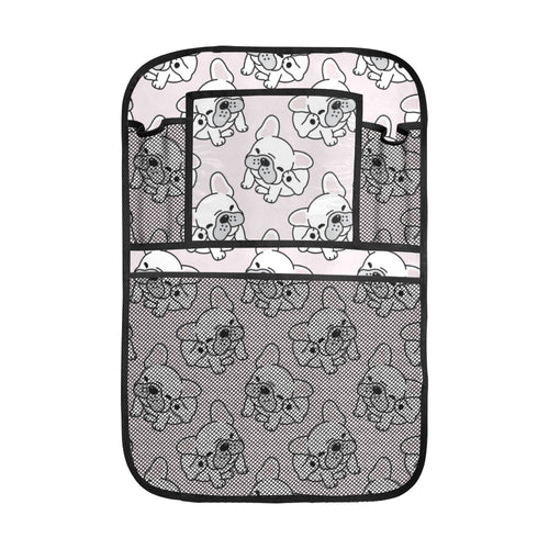 Cute french bulldog pattern Car Seat Back Organizer