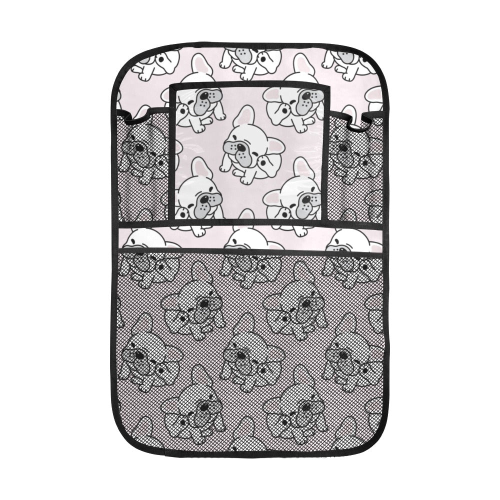 Cute french bulldog pattern Car Seat Back Organizer