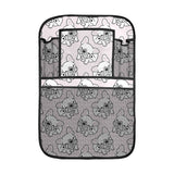 Cute french bulldog pattern Car Seat Back Organizer