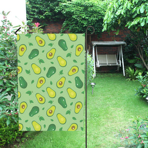 Avocado pattern green background House Flag Garden Flag