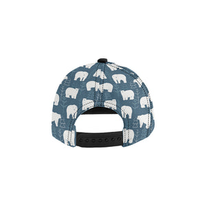 polar bear mother her child pattern All Over Print Snapback Cap