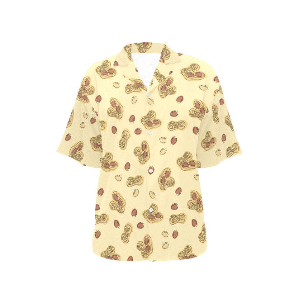 peanuts design pattern Women's All Over Print Hawaiian Shirt