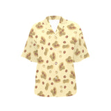 peanuts design pattern Women's All Over Print Hawaiian Shirt