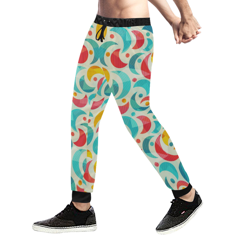 Colorful moon pattern Unisex Casual Sweatpants