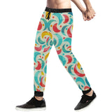 Colorful moon pattern Unisex Casual Sweatpants