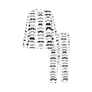 Mustache Beard Pattern Print Design 04 Kids' Boys' Girls' All Over Print Pajama Set