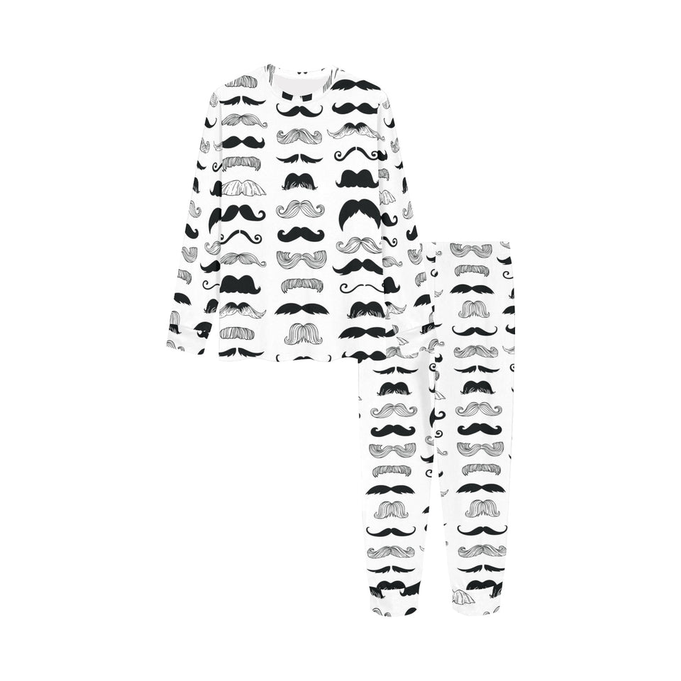 Mustache Beard Pattern Print Design 04 Kids' Boys' Girls' All Over Print Pajama Set