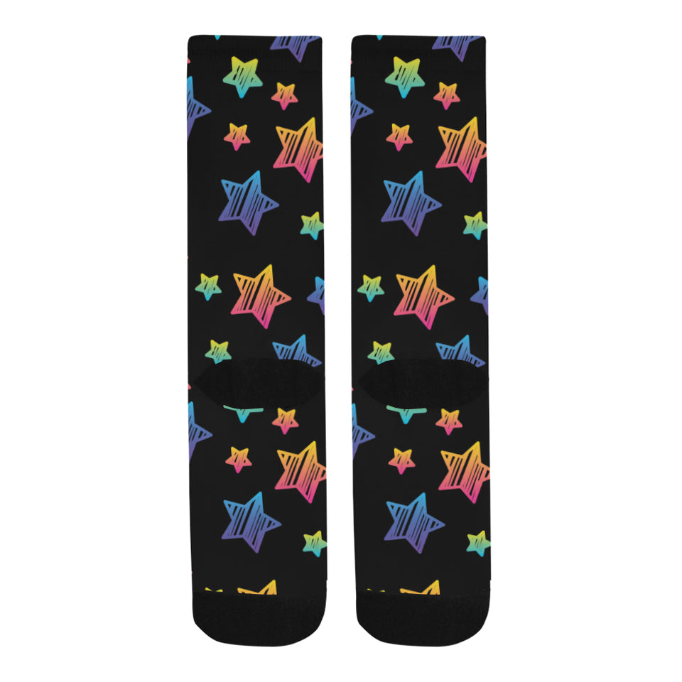 Colorful star pattern Crew Socks