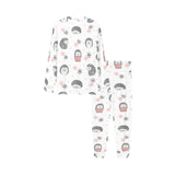 Hedgehog Pattern Print Design 02 Kids' Boys' Girls' All Over Print Pajama Set