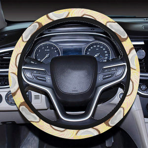 Coconut Pattern Print Design 05 Car Steering Wheel Cover