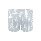 Christmas tree winter forest pattern Men's Swimming Trunks