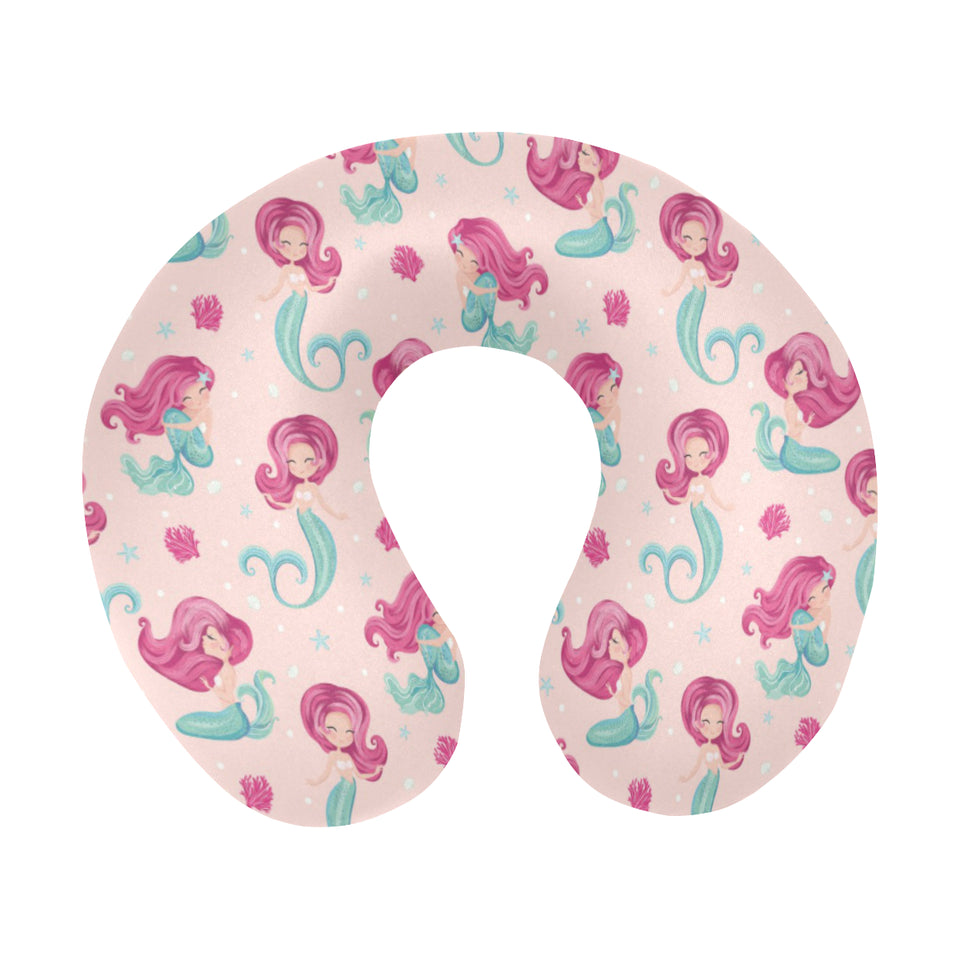 Cute little mermaid pattern U-Shaped Travel Neck Pillow