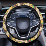 Hamburger Pattern Print Design 01 Car Steering Wheel Cover