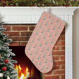 Eiffel Tower Flower Background Pattern Print Desig Christmas Stocking